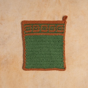 Serpentine Dishcloth Free Crochet Pattern