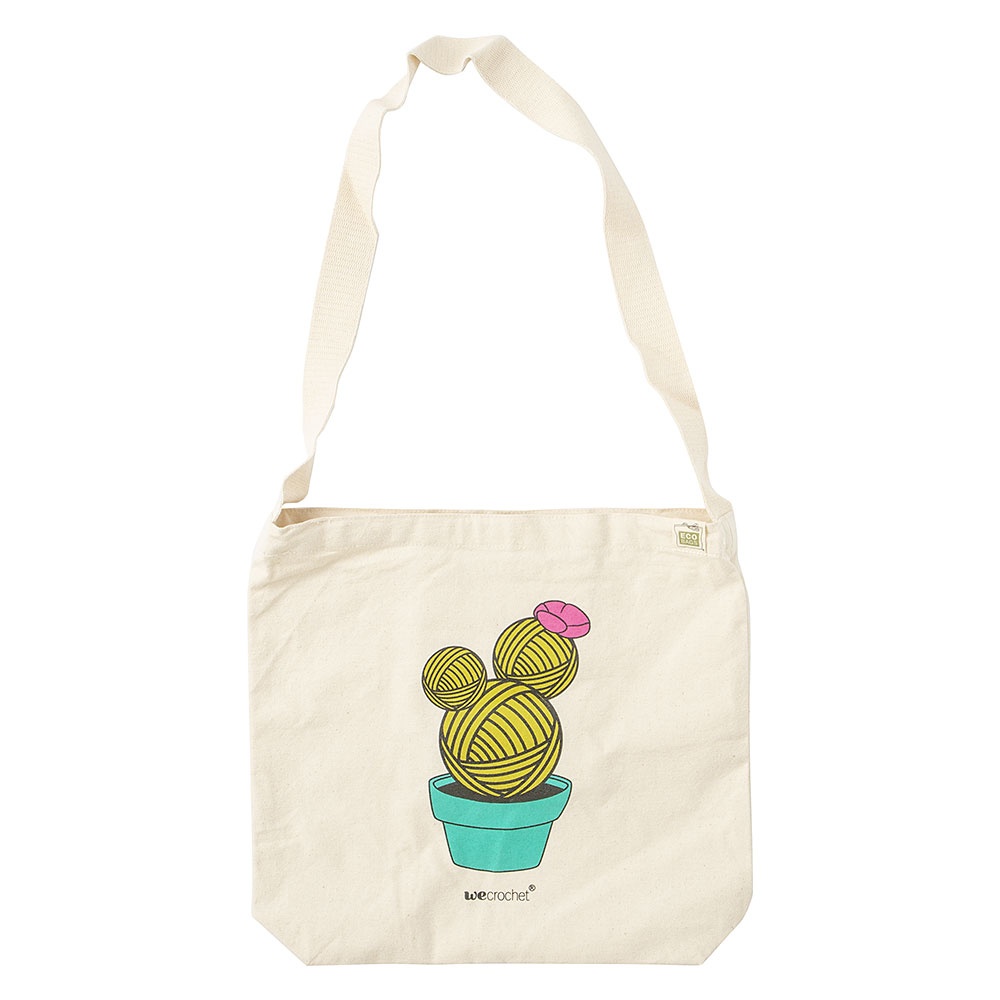 Yarn Cactus Crochet Tote Bag