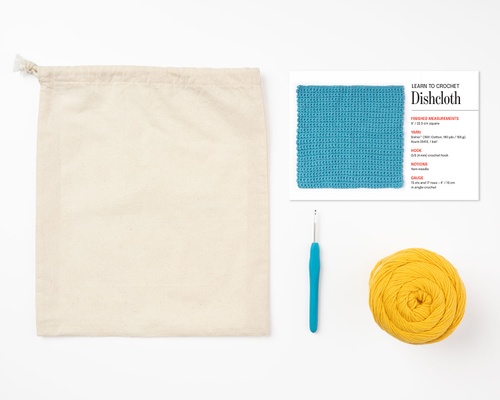 Image of Ultimate Beginner Crochet Kit - Yellow