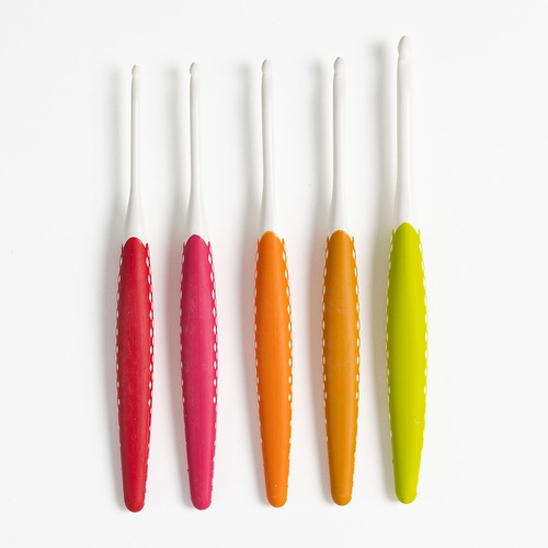 Image of Prym Ergonomics Crochet Hook Set: Small (E, G, 7, H, J)