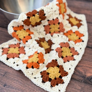 Warm Citrus Dishcloth Crochet Pattern