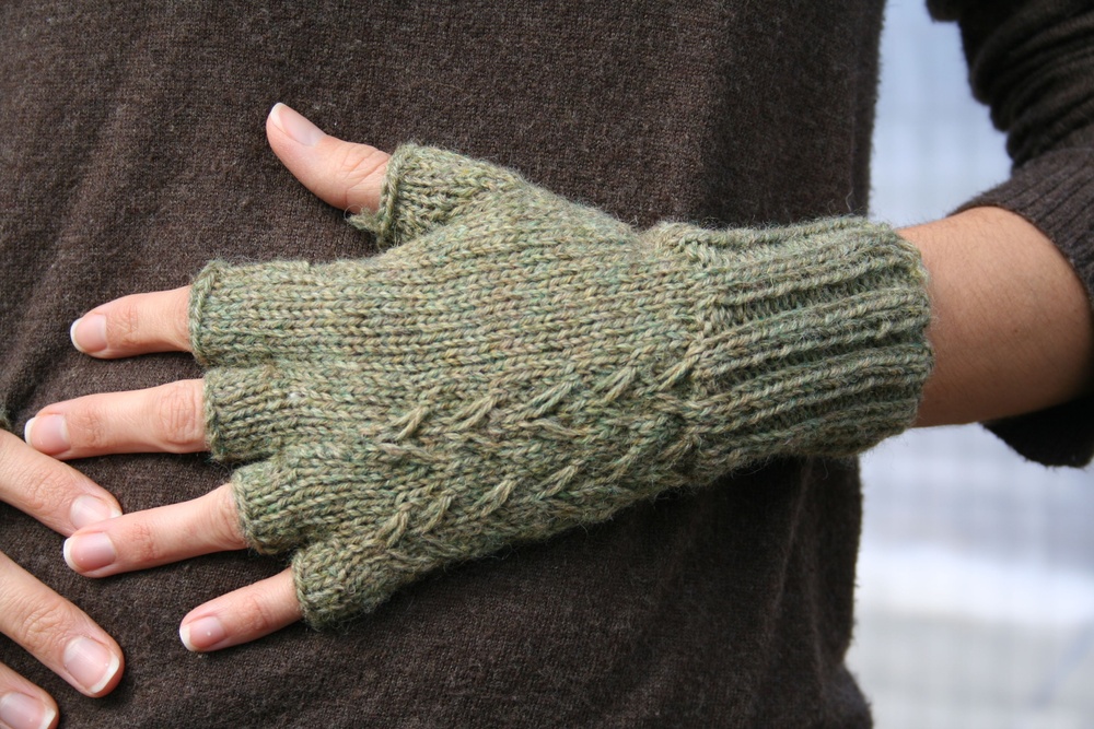 Fern Fingerless Gloves Pattern