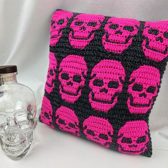 skull crochet chart