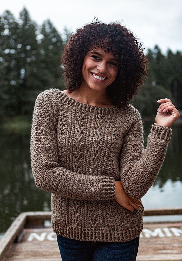 Free Download Gansey Sweater Crochet Pattern
