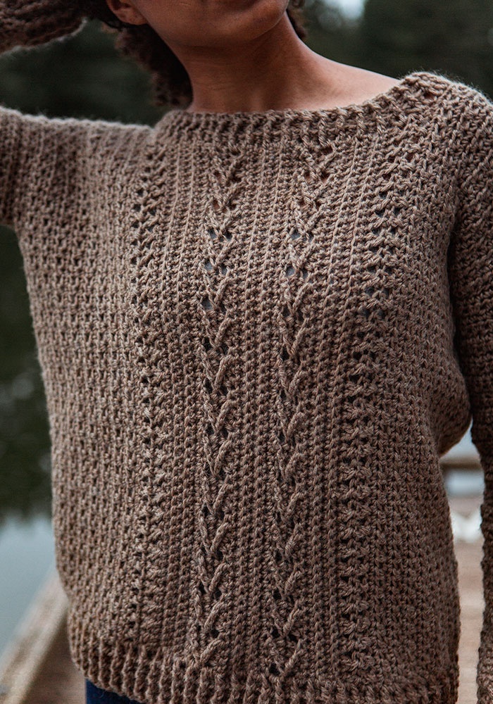 Free Download Gansey Sweater Crochet Pattern
