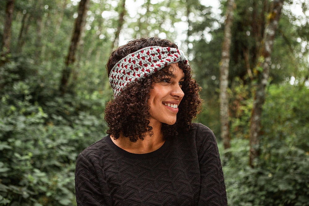 Polka Dot Ear Warmer Free Crochet Download