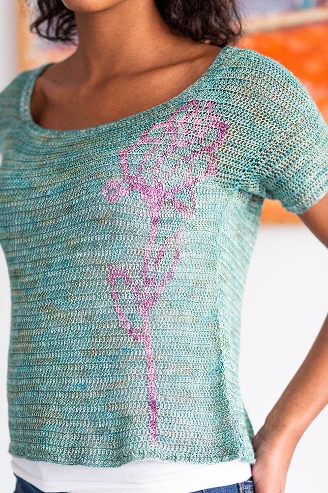 Rose Window Top Free Crochet Pattern
