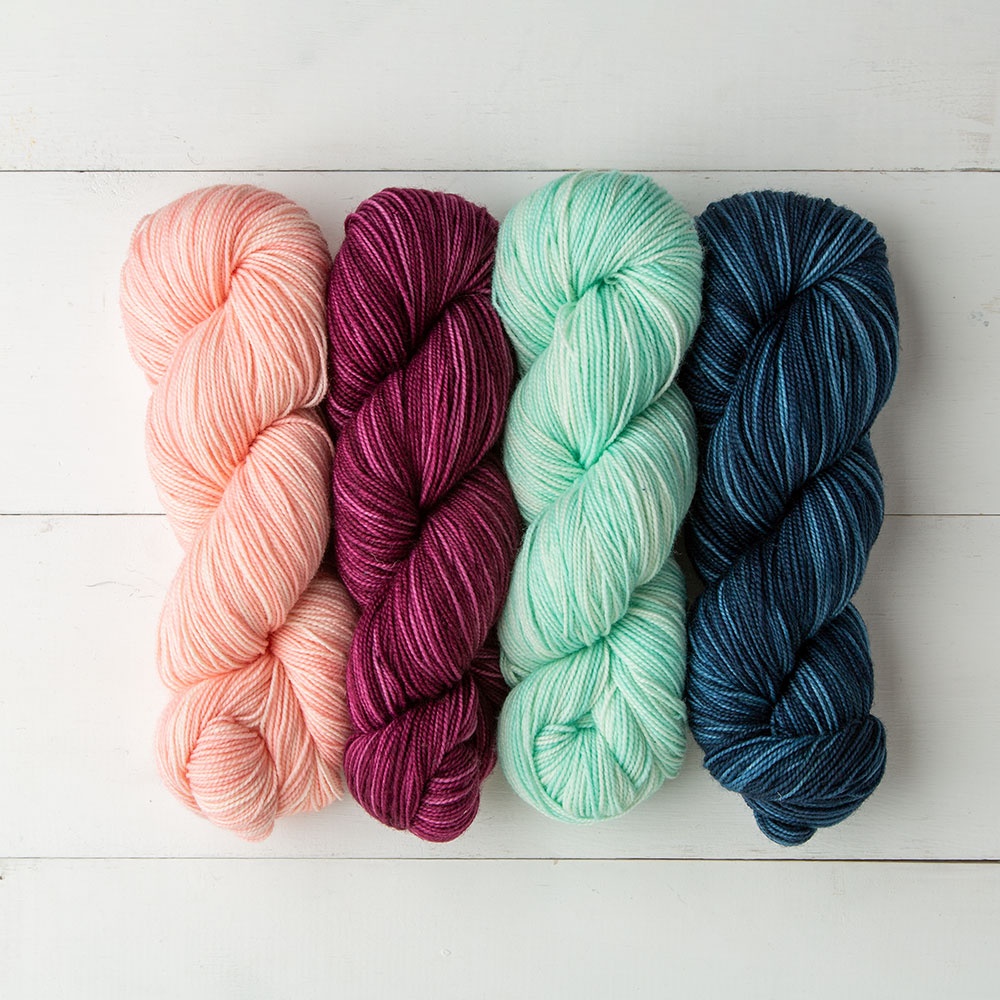 WOODSTOCK 2 100g Skeins Knit Picks HAWTHORNE FINGERING SW Merino Sock Shawl YARN