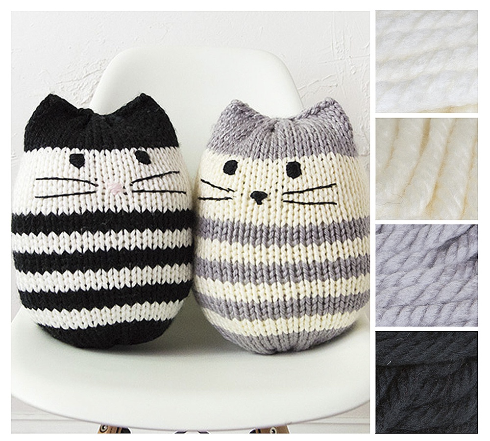 knitpicks knitting kit - Mighty Mini Kitty Pouf Kit