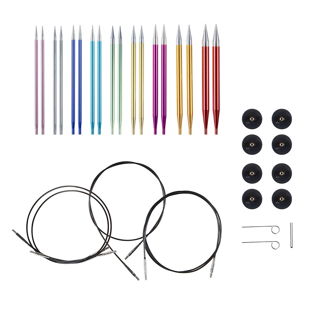 knitpicks Prism Aluminum Options Interchangeable Circular knitting needle Set