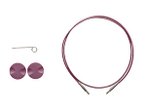 Options Interchangeable Circular Knitting Needle Cables - Purple single pack
