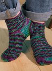 Fantasy Fair Isle Crochet Socks Pattern