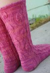 Fuchsia Valley Socks