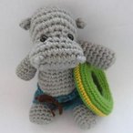 Hippo the Swimmer Crochet Pattern