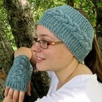 Chase the Chill Away Fingerless Mitts and Earwarmers Pattern