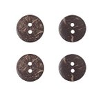 Coconut Buttons - 15mm