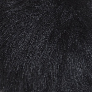 Faux Fur Pom Pom 12cm - Black