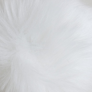 Faux Fur Pom Pom 12cm - White