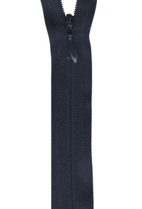 Invisible Polyester Zipper 22in - Navy