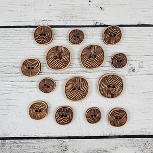 Katrinkles Wooden Buttons - Lines