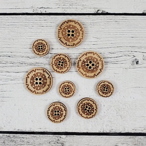Katrinkles Wooden Buttons - Kaleidoscope