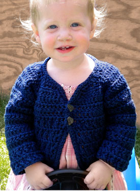 Rustic Raglan Crochet Baby Sweater - Knitting Patterns and Crochet ...