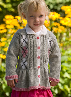 Child Argyle Jacket with Cables - Knitting Patterns and Crochet ...