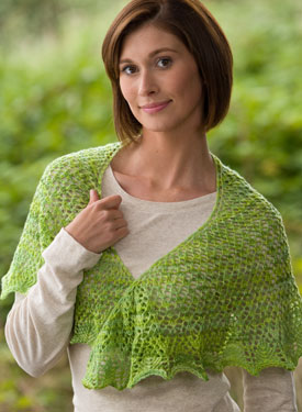 Crescent Meadow Shoulder Shawl - Knitting Patterns and Crochet Patterns ...