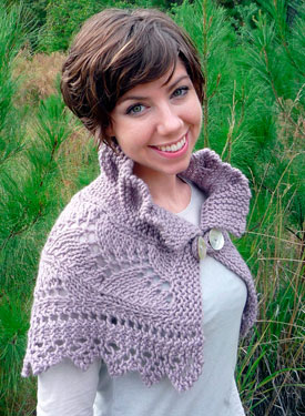 Snowberry Brambles Capelet - Knitting Patterns and Crochet Patterns ...