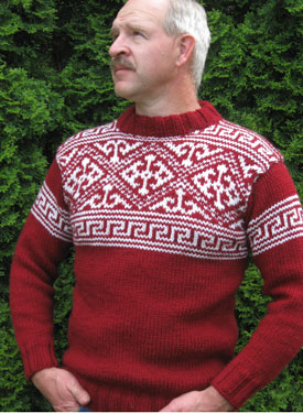 Men's Nordic Sweater - Knitting Patterns and Crochet Patterns from ...