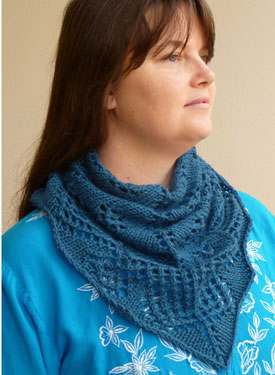 Ginkgo Leaf Shawlette - Knitting Patterns and Crochet Patterns from ...