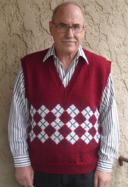 argyle vest knitting pattern free