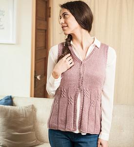 Rib & Cable Vest - Knitting Patterns and Crochet Patterns from ...
