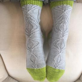 Cotyledon Socks - Knitting Pattern
