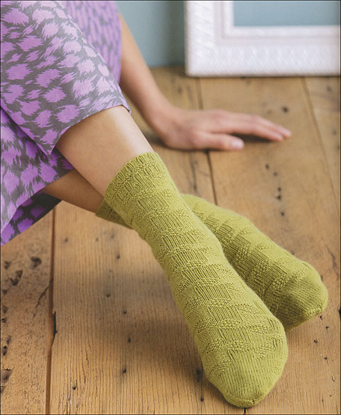 Op-Art Socks from KnitPicks.com Knitting by Stephanie van der Linden