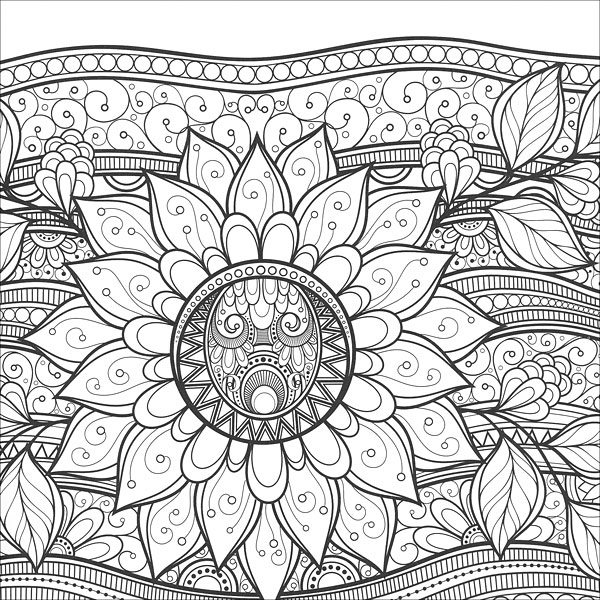 Zen Coloring Flowers from KnitPickscom Knitting by Guild