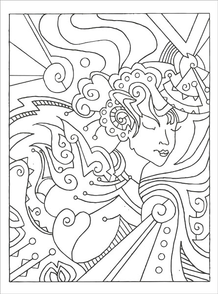 Hidden Faces Coloring Book from KnitPicks.com Knitting by Janet Bristow ...