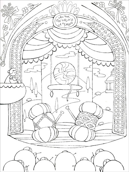 Download I Dream of Yarn: A Knit and Crochet Coloring Book from KnitPicks.com Knitting by Franklin Habit
