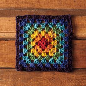 Granny’s Rainbow Dishcloth - Free Crochet Pattern