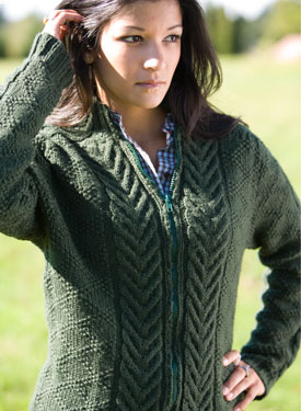 Black Oak Jacket Pattern - Knitting Patterns and Crochet Patterns from ...