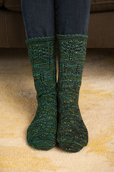 Falling Leaves Socks - Free Knitting Pattern