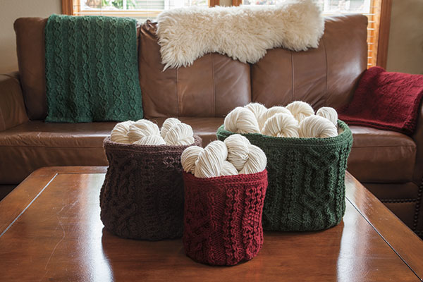 WIP Basket Knitting pattern for baskets